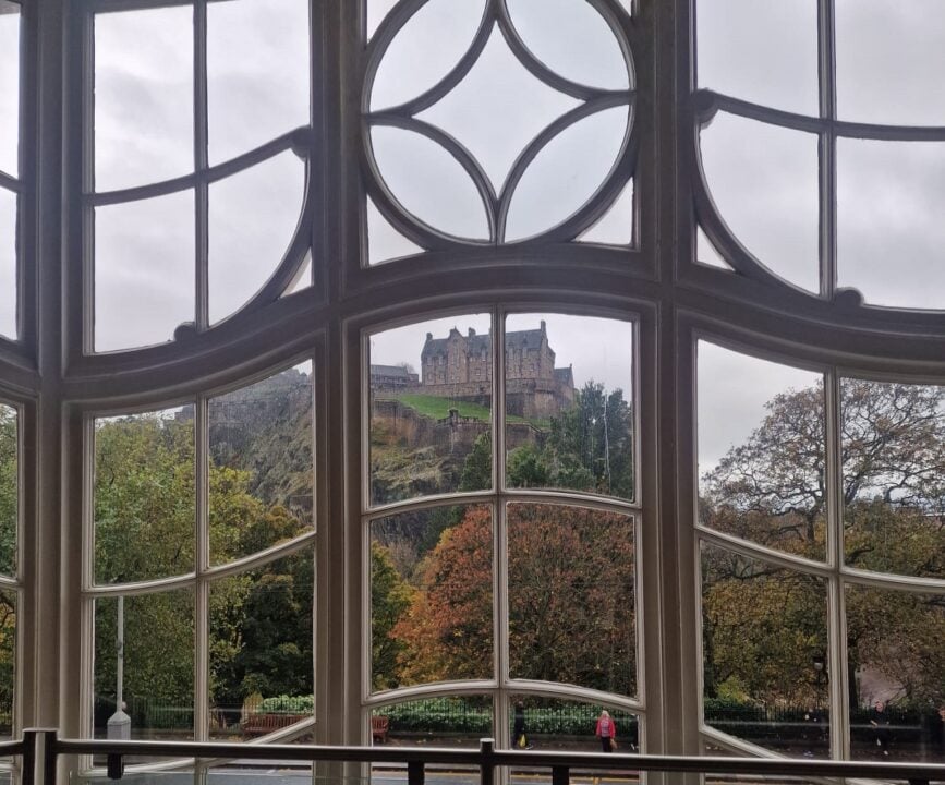 View from Waterstones Edinburgh – West End