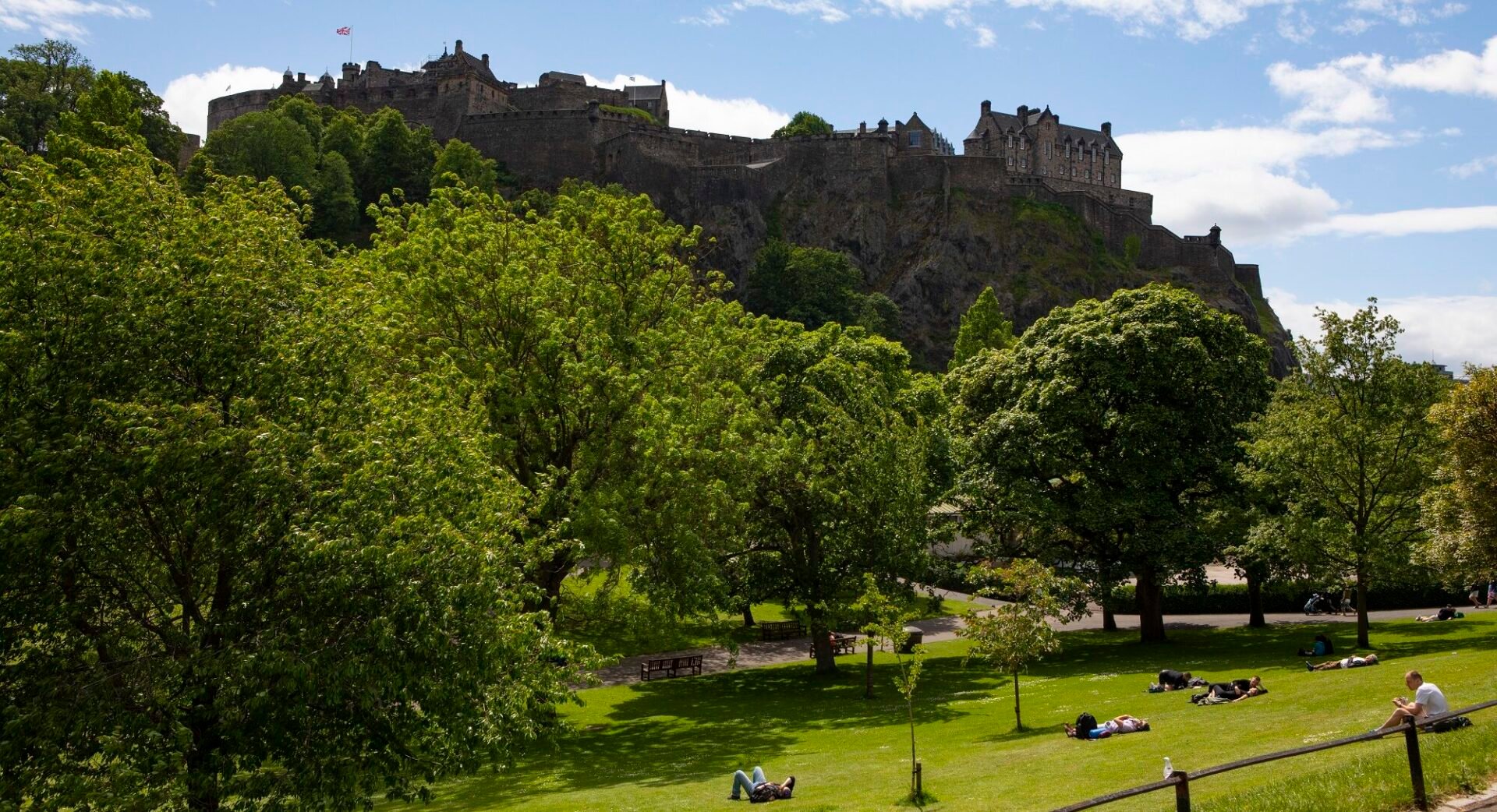 Princes Street Gardens, View to Castle