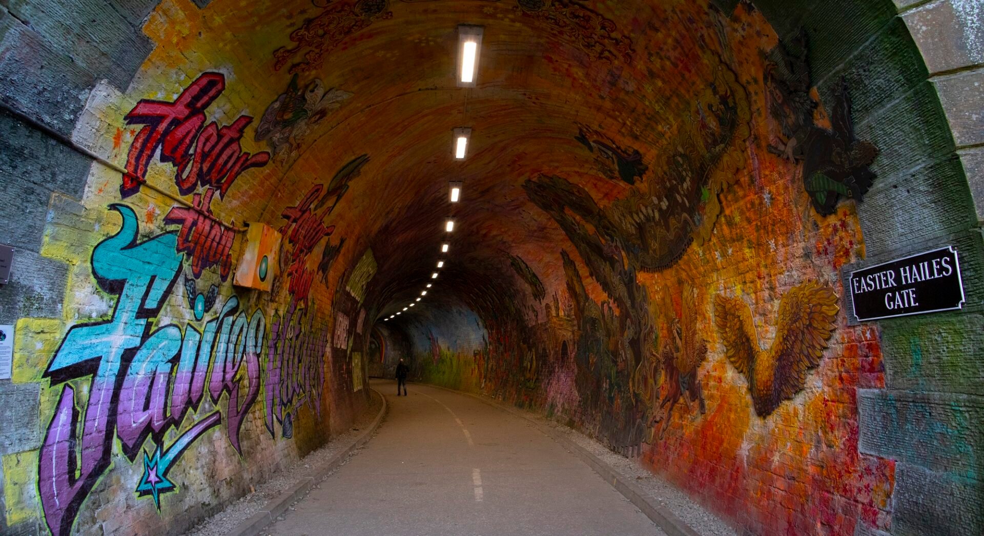 Colinton Tunnel, Mural Robert L Stevenson Tribute