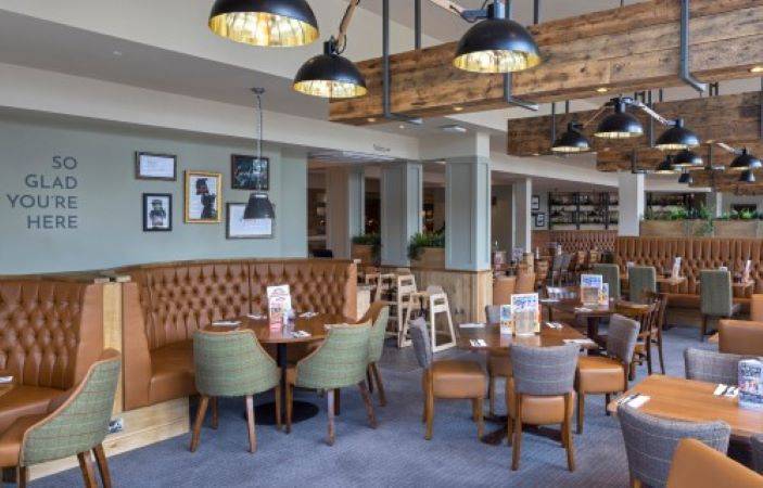 Restaurant area of Craig House Brewers Fayre