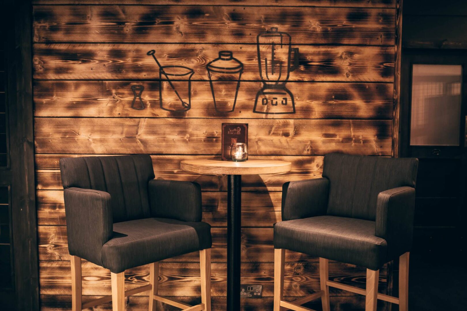 cosy table for two at Bar Tonic