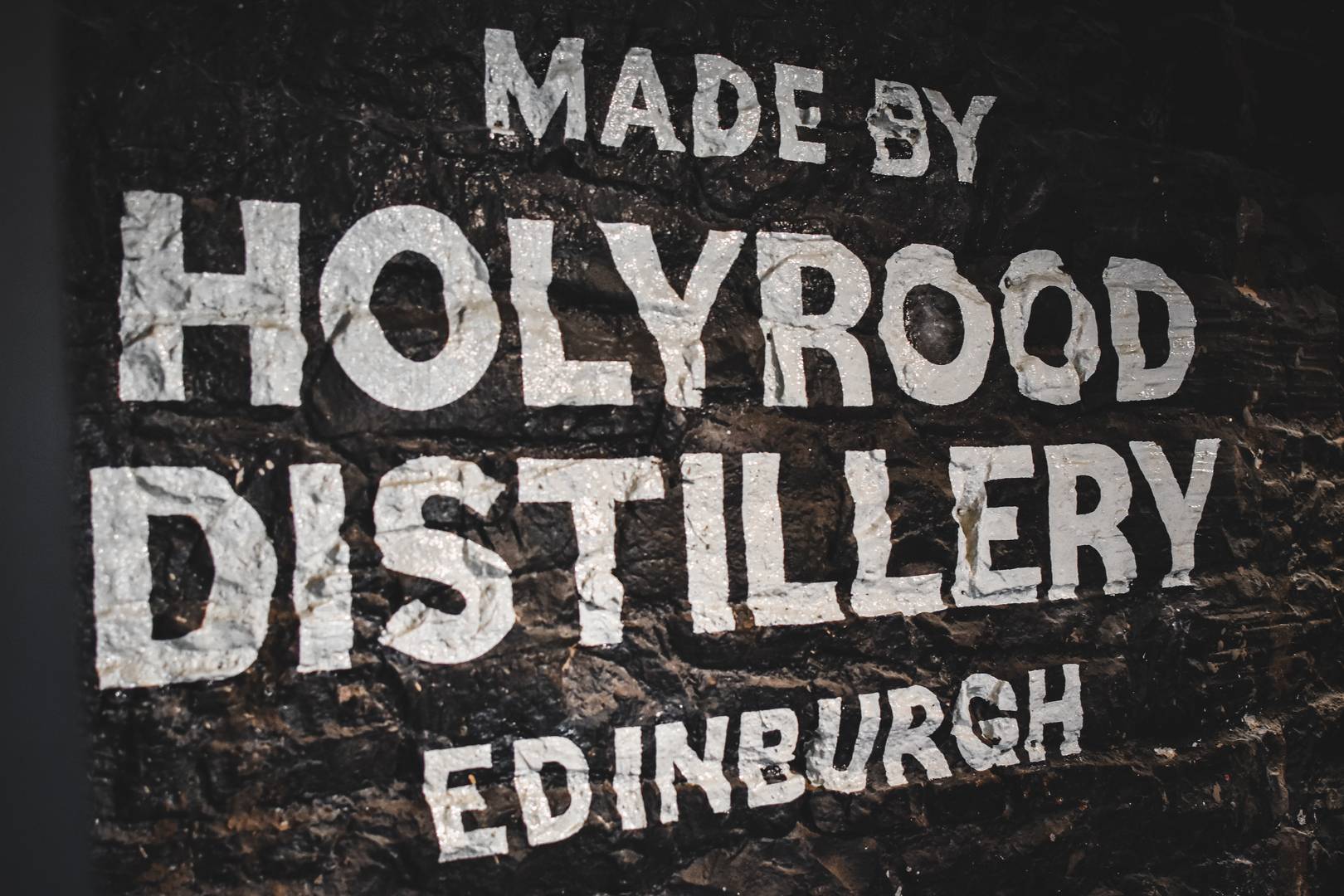 Made by Holyrood Distillery Sign