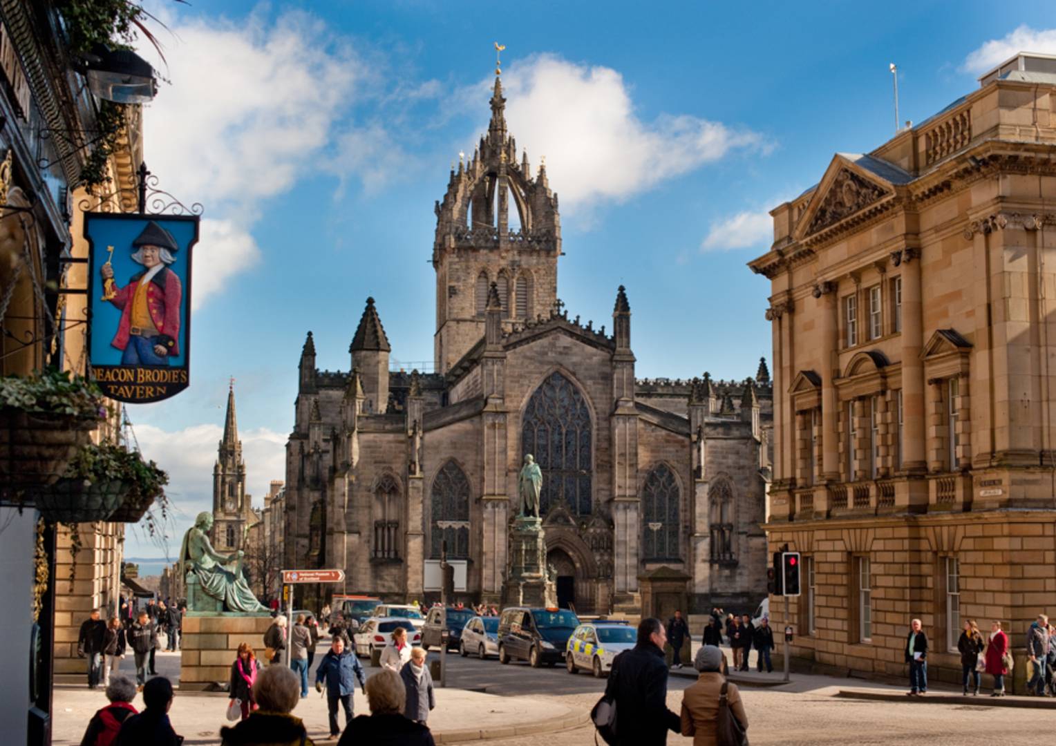 Image of St Giles' Cathedral including crown spire,© Peter Backhouse