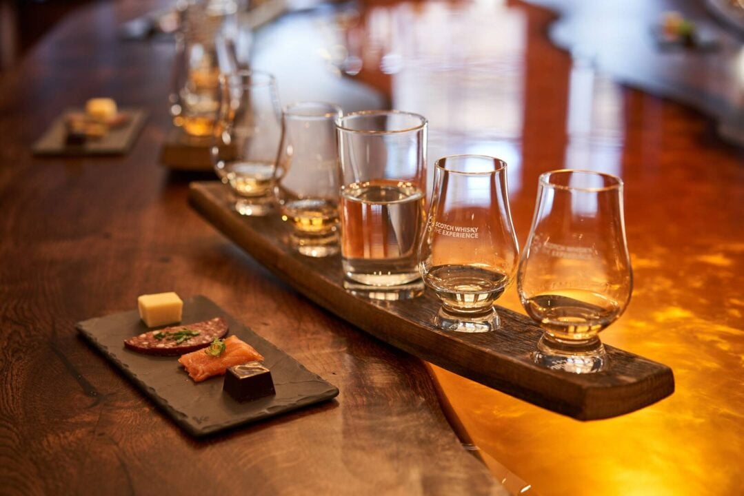 Tasting Tales tour experience - whiskies and food , The Scotch Whisky Experience