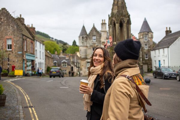 Two Outlander fans in Falkland, April Bright and Code Pod Hostels