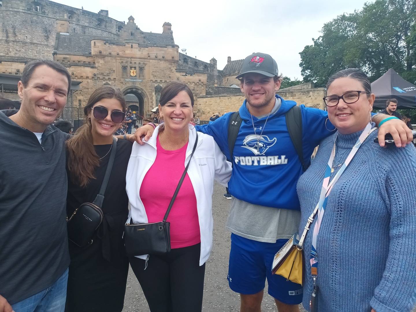 A tour group in Edinburgh next to the Castle,© Walking Tours in Ltd