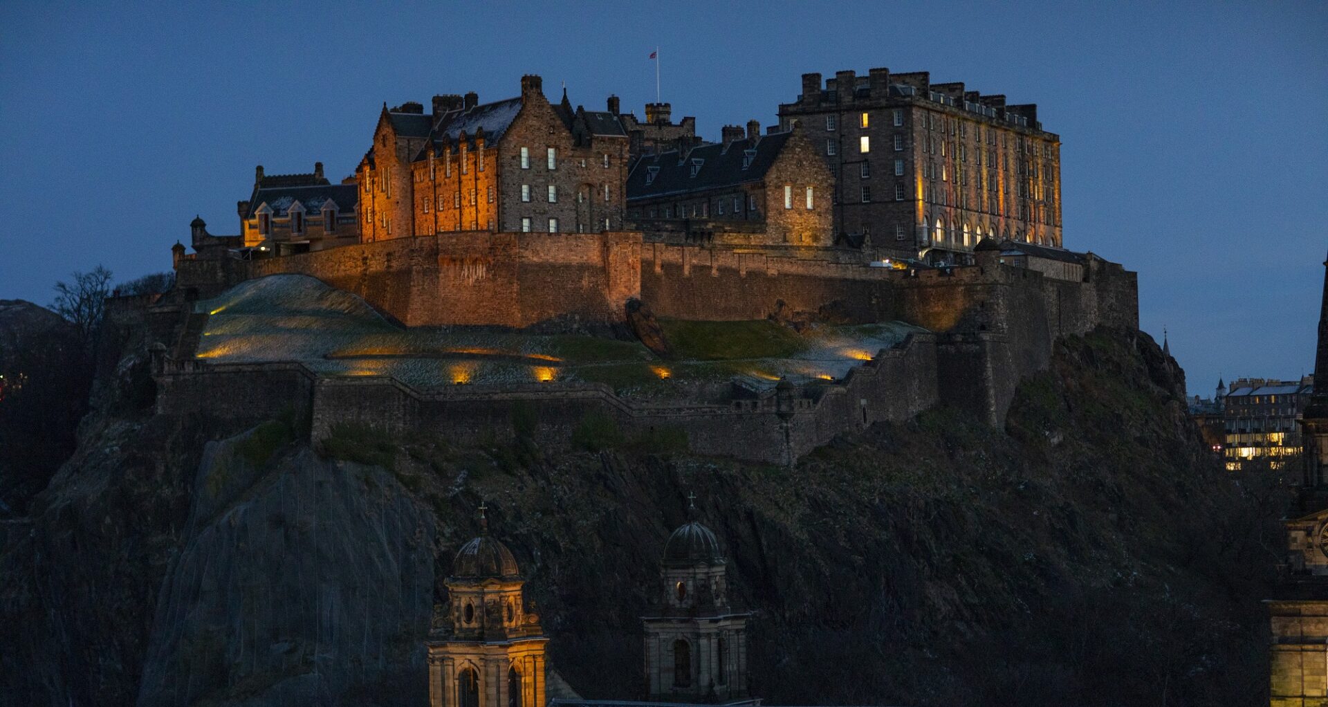 Edinburgh Castle at night