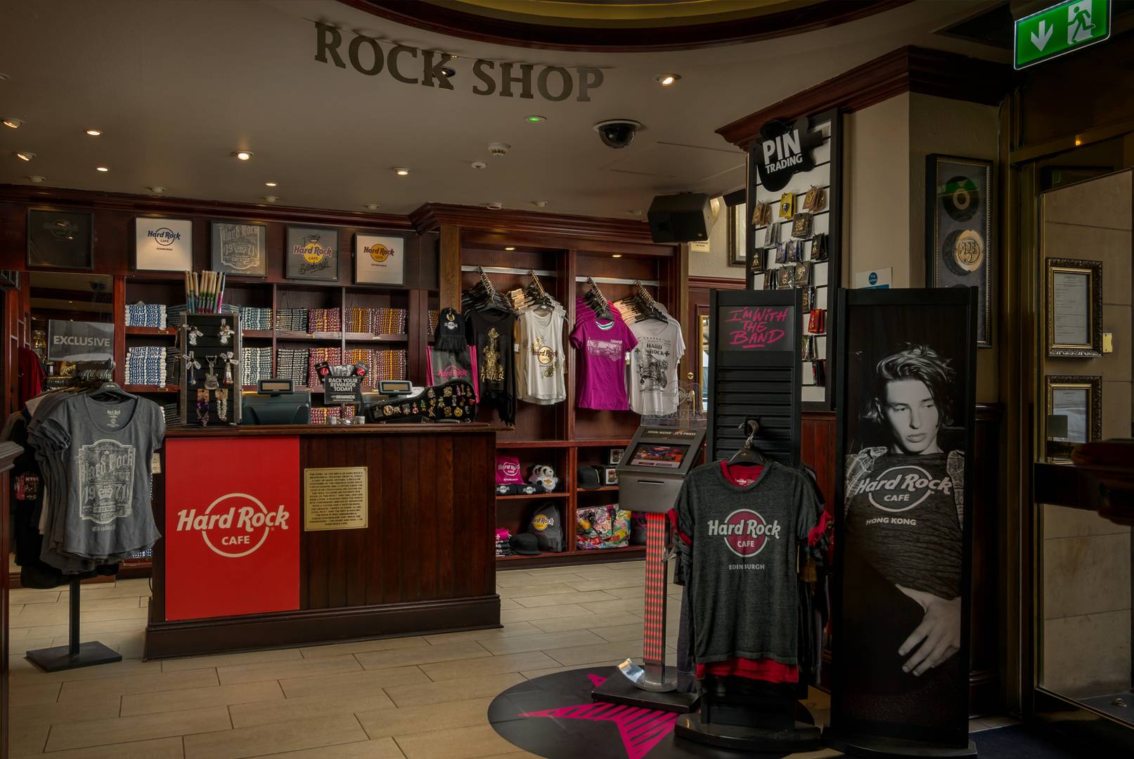 Rock Shop, featuring limited edition and city-specific souvenirs not available online,  ©2023 Hard Rock International (USA), Inc. All rights reserved.