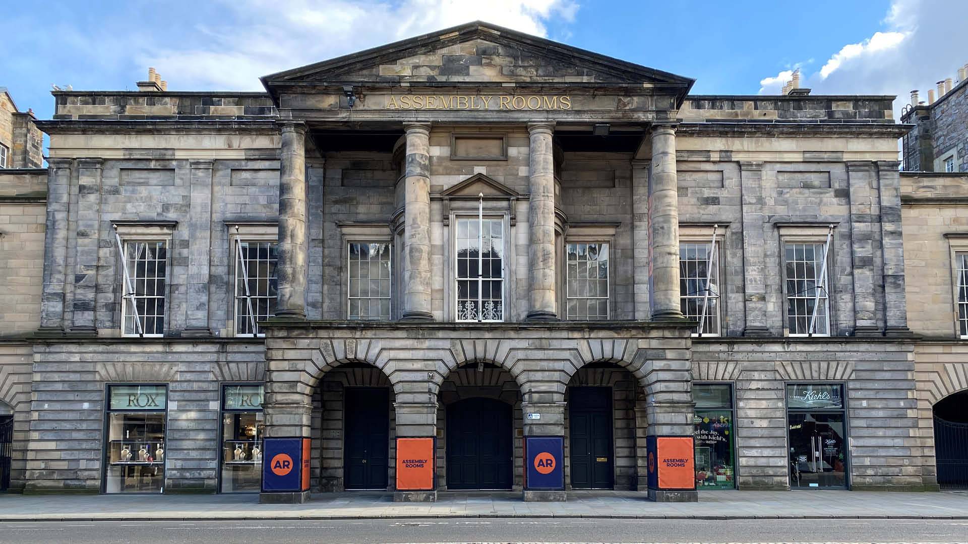 Front entrance to Assembly Rooms.