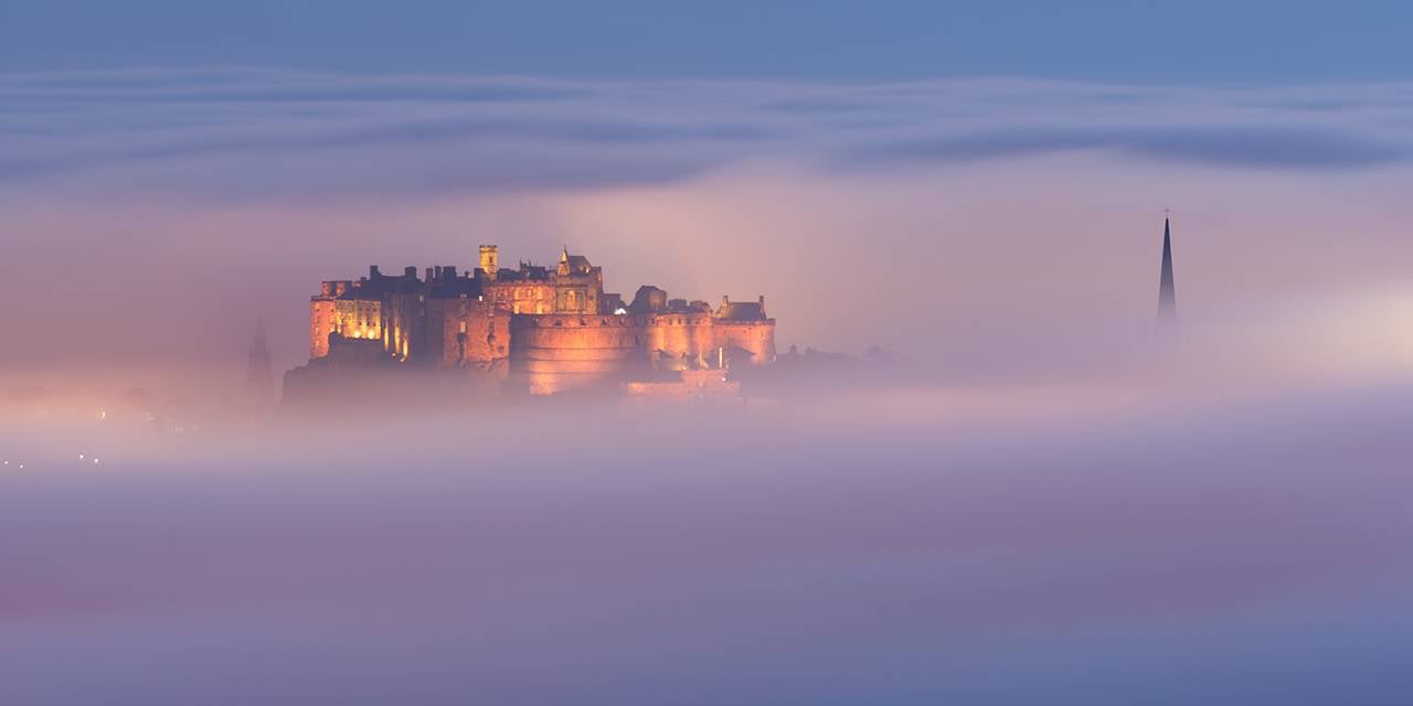 Edinburgh Castle floating in the clouds, Tom Duffin Photography