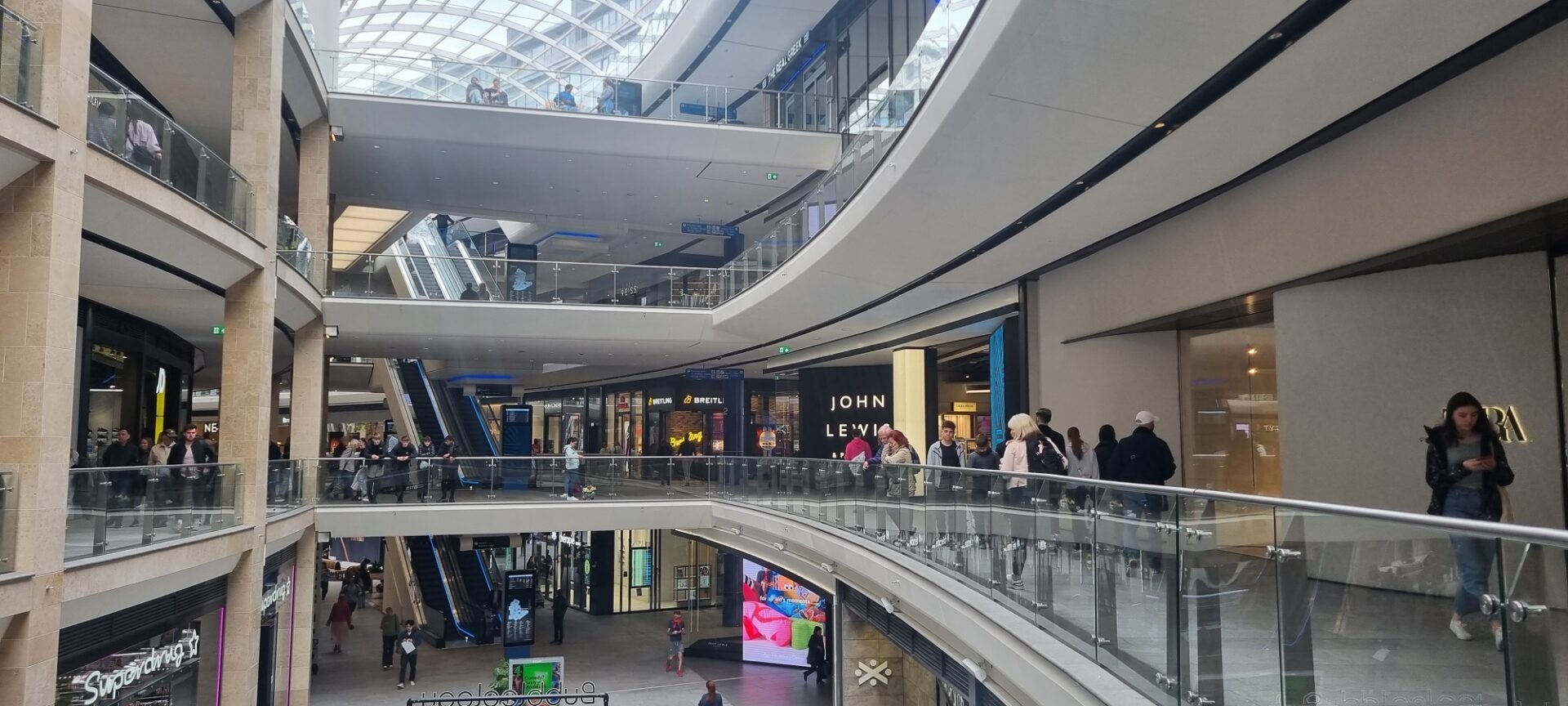 St James Quarter, shop levels