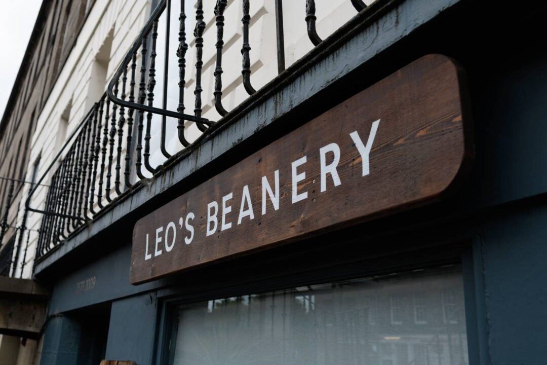 Leo's Beanery sign