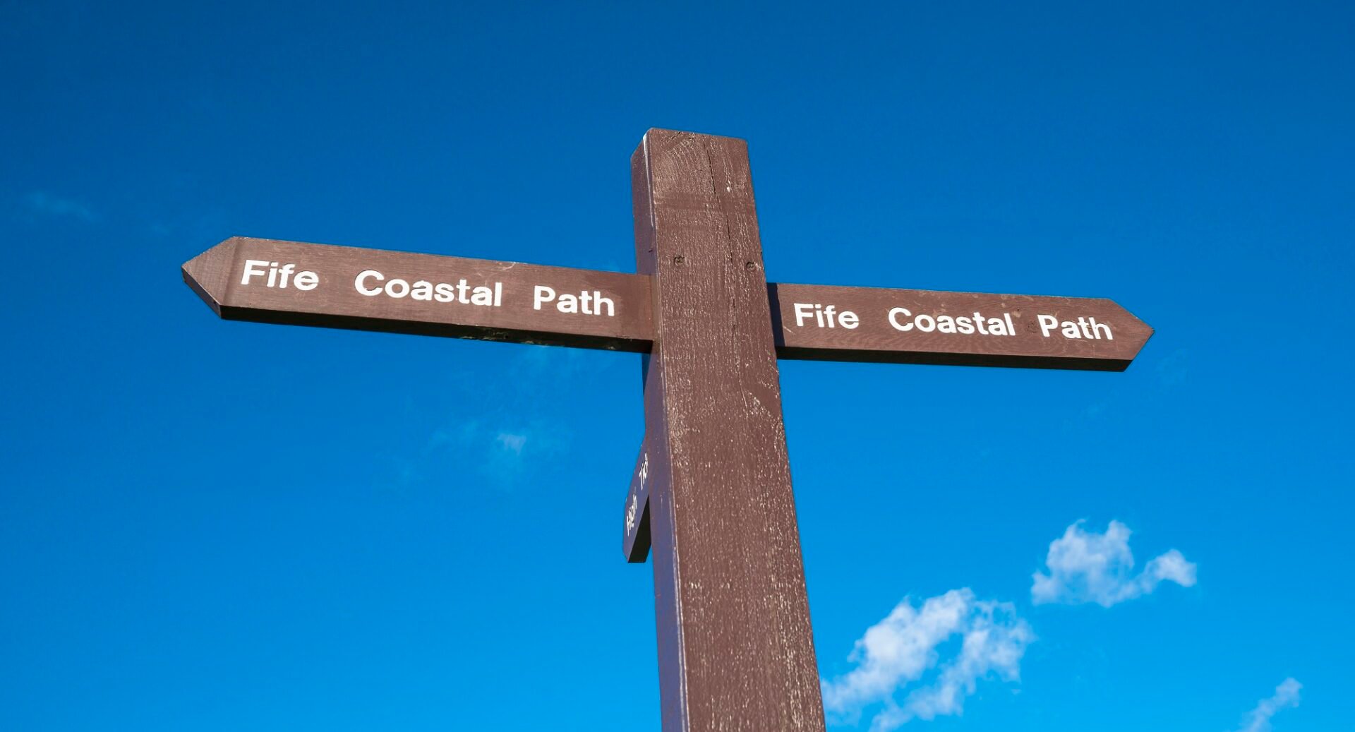 Fife Coastal Path sign by St Monans