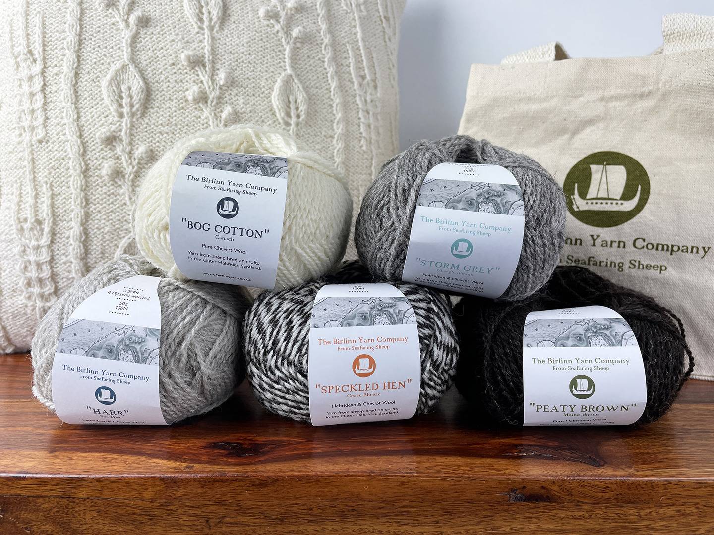 100% wool yarn from the Outer Hebrides, Scottish Textiles Showcase