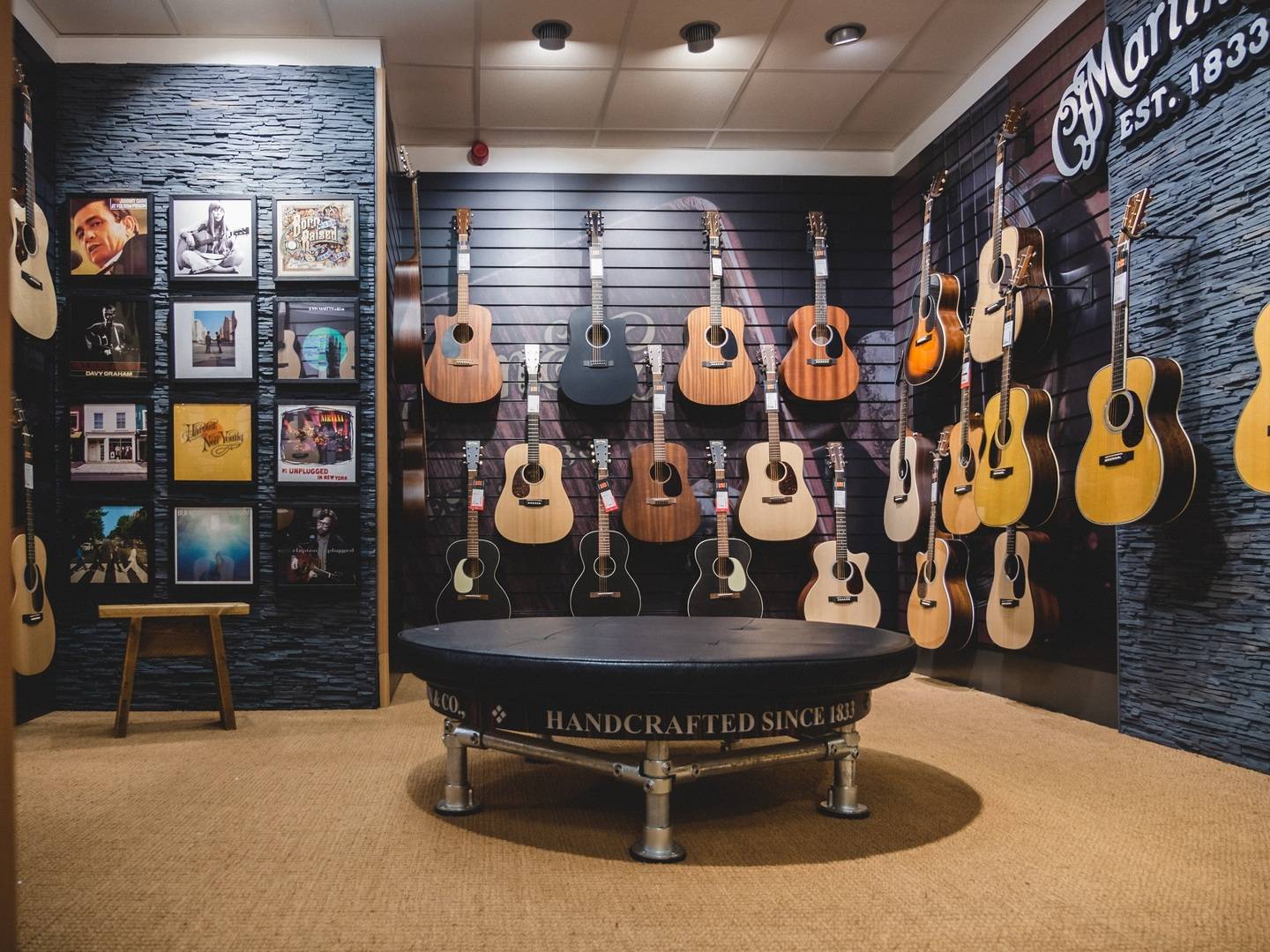 Guitar Guitar Costorphine Interior of guitar wall