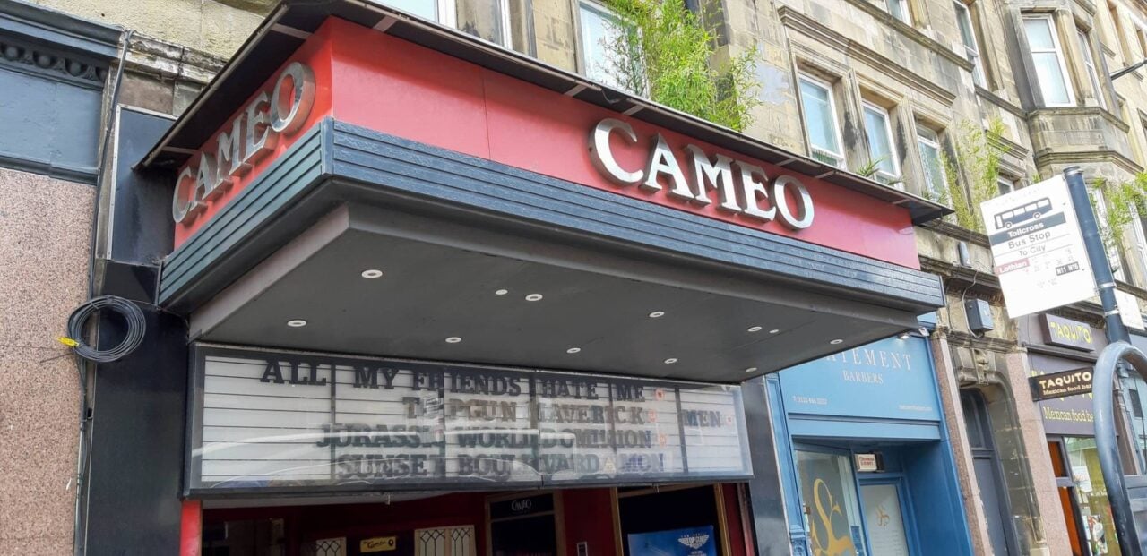Photo of front entrance of the Cameo Cinema