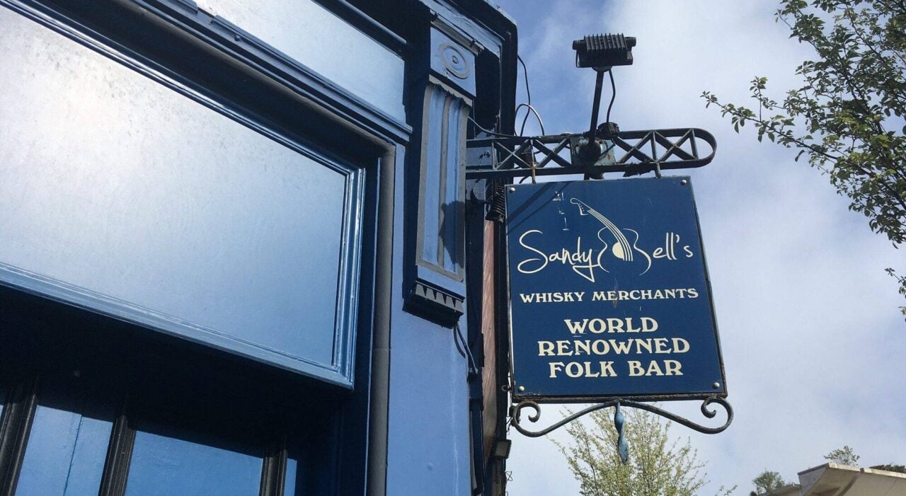 Sandy Bell's sign outside