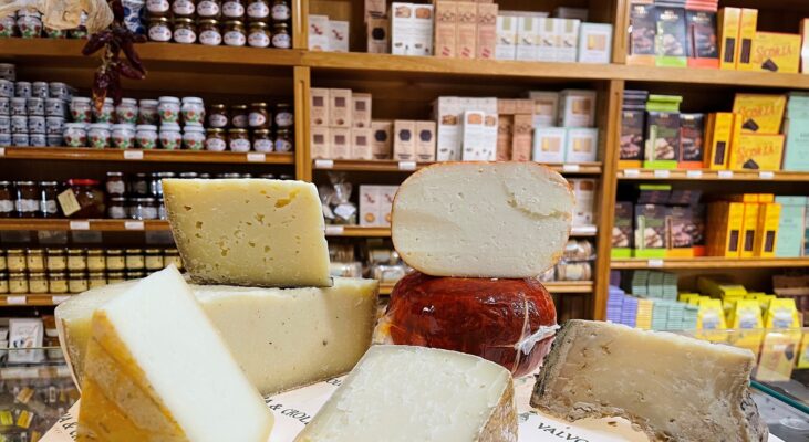 Cheese at Valvona and Crolla