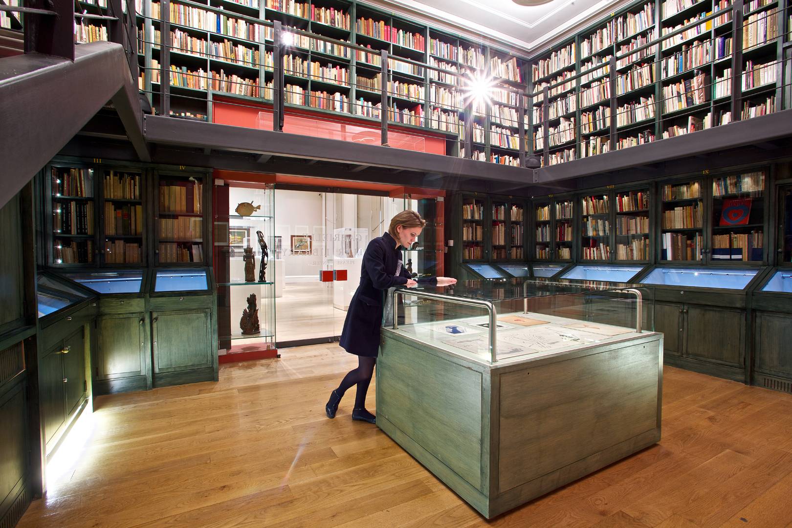 A woman in the art gallery library, National Galleries Scotland