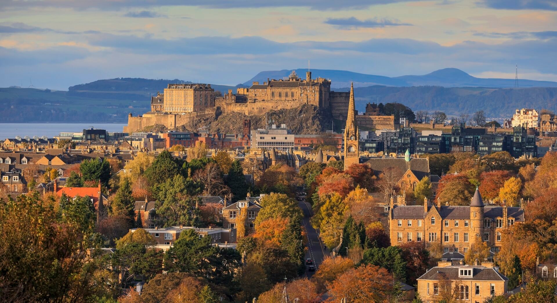 Edinburgh Castle in Autumn