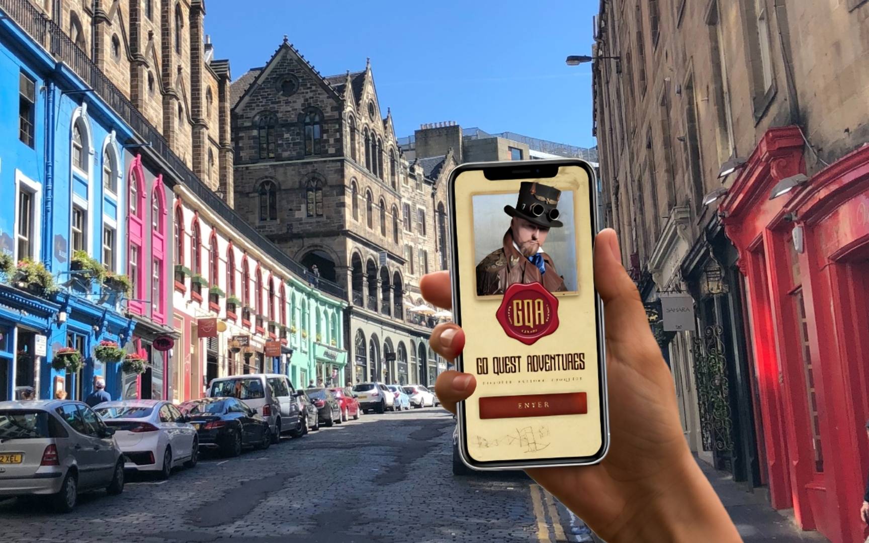 Go Quest Adventures app on Victoria Street