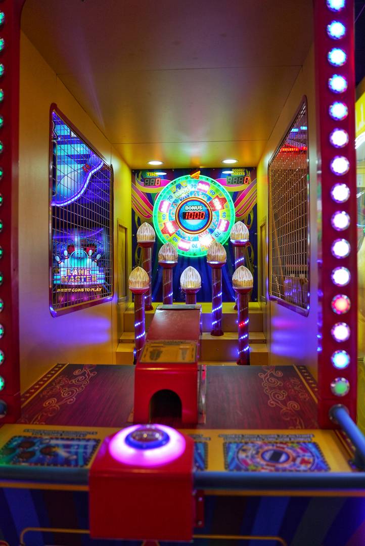 Image of colourful arcade game