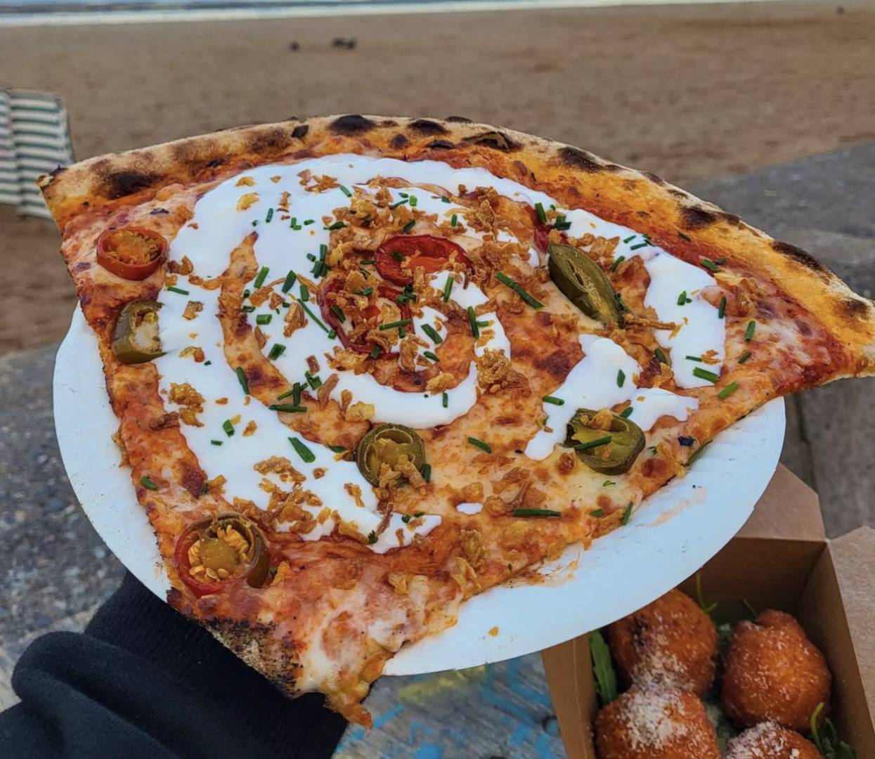 Large pizza slice
