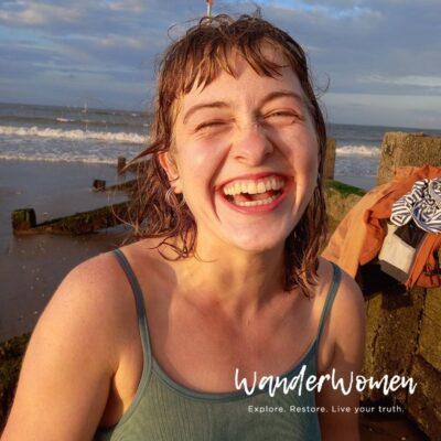 Smiley Woman after a seaswim, WanderWomen Scotland