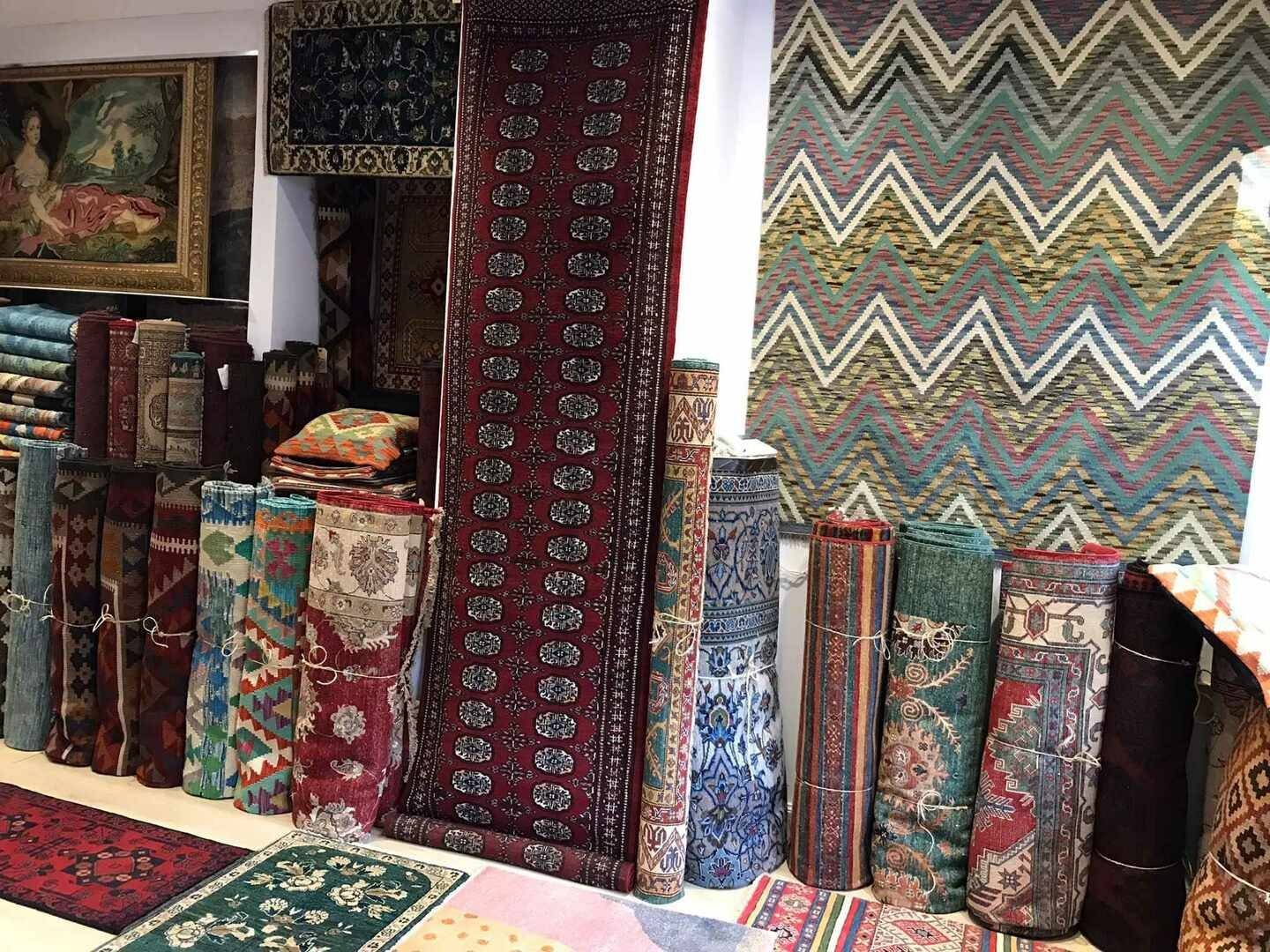 Patterned rugs from Rug Cottage