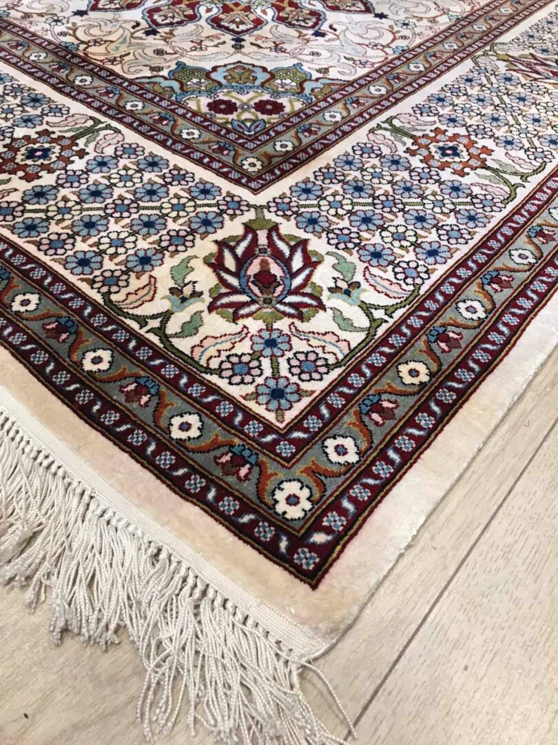 Corner of patterned rug