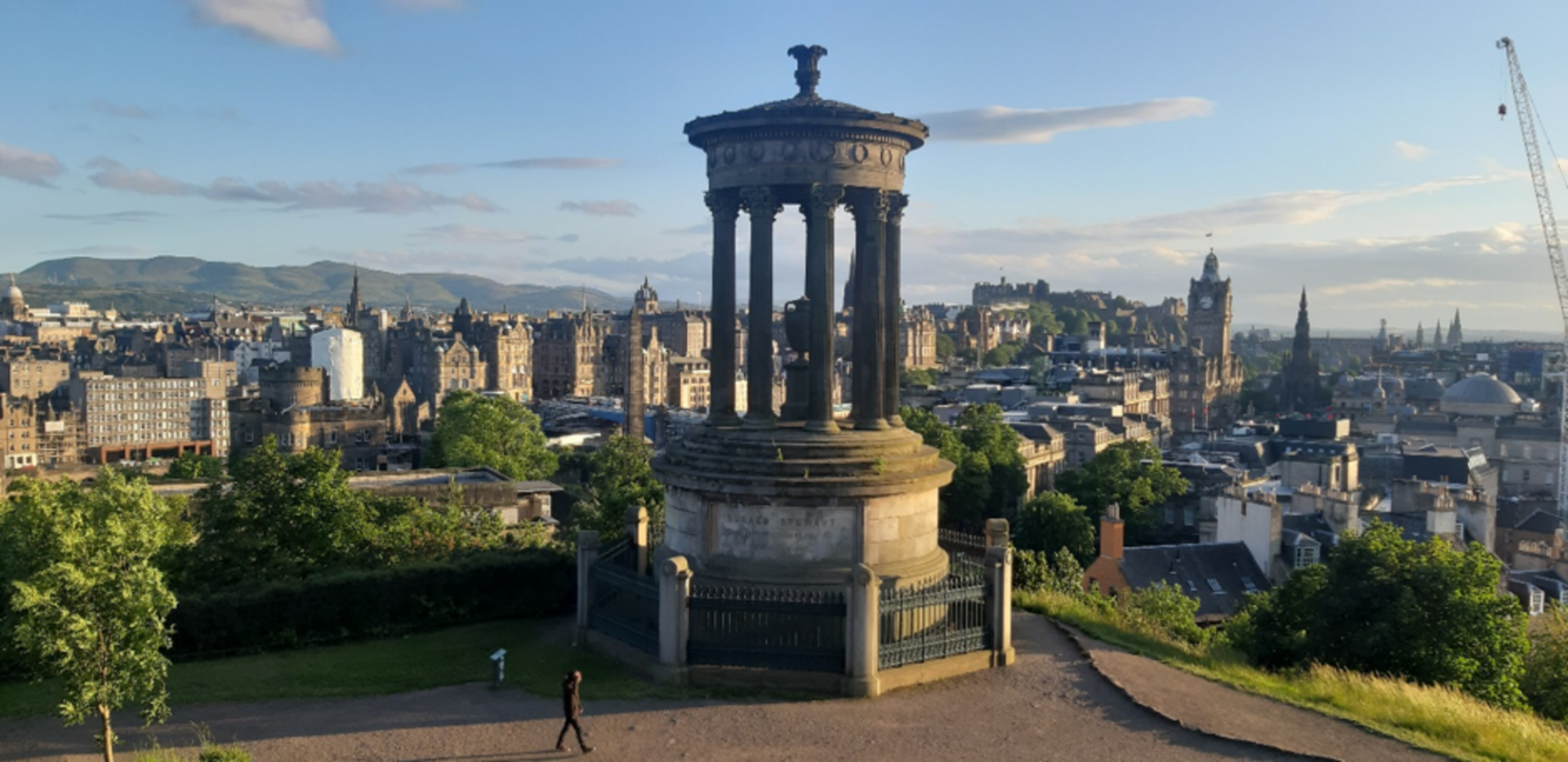 View from the top of Calton Hill