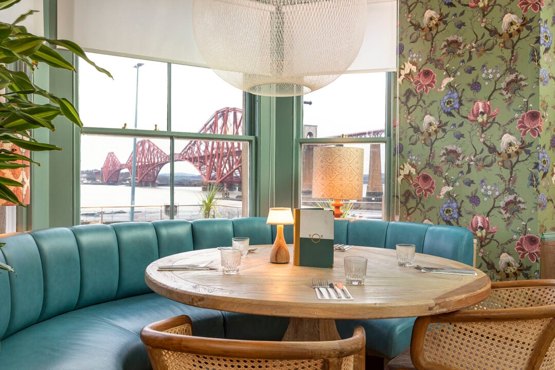 Thirty Knots Table Overlooking The Forth Bridge
