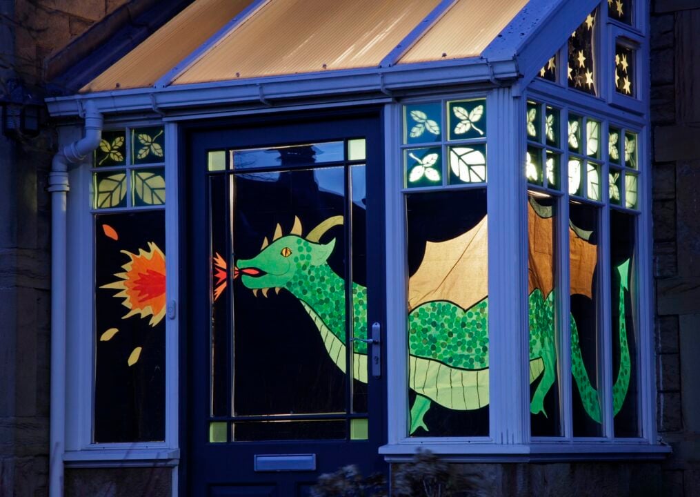 Corstorphine Window Wanderland Dragon Window