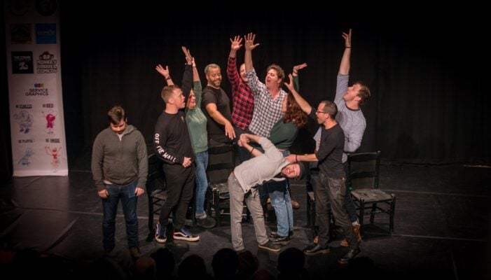 Performers at the International Improv Festival