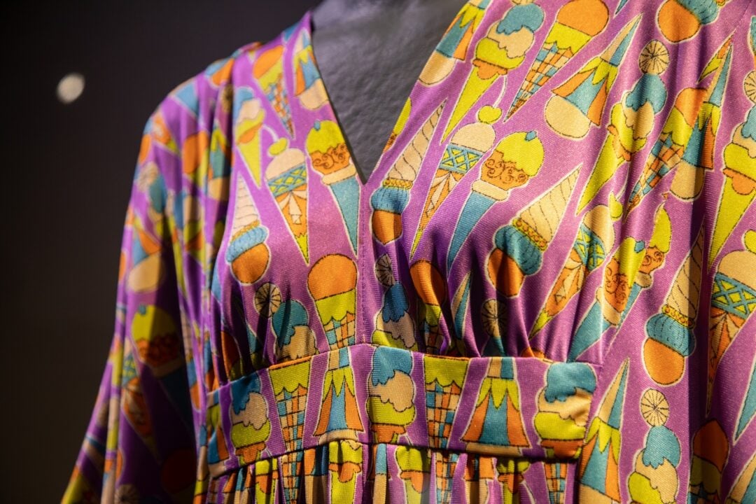 Andy Warhol Print Dress on display at Dovecot Studios