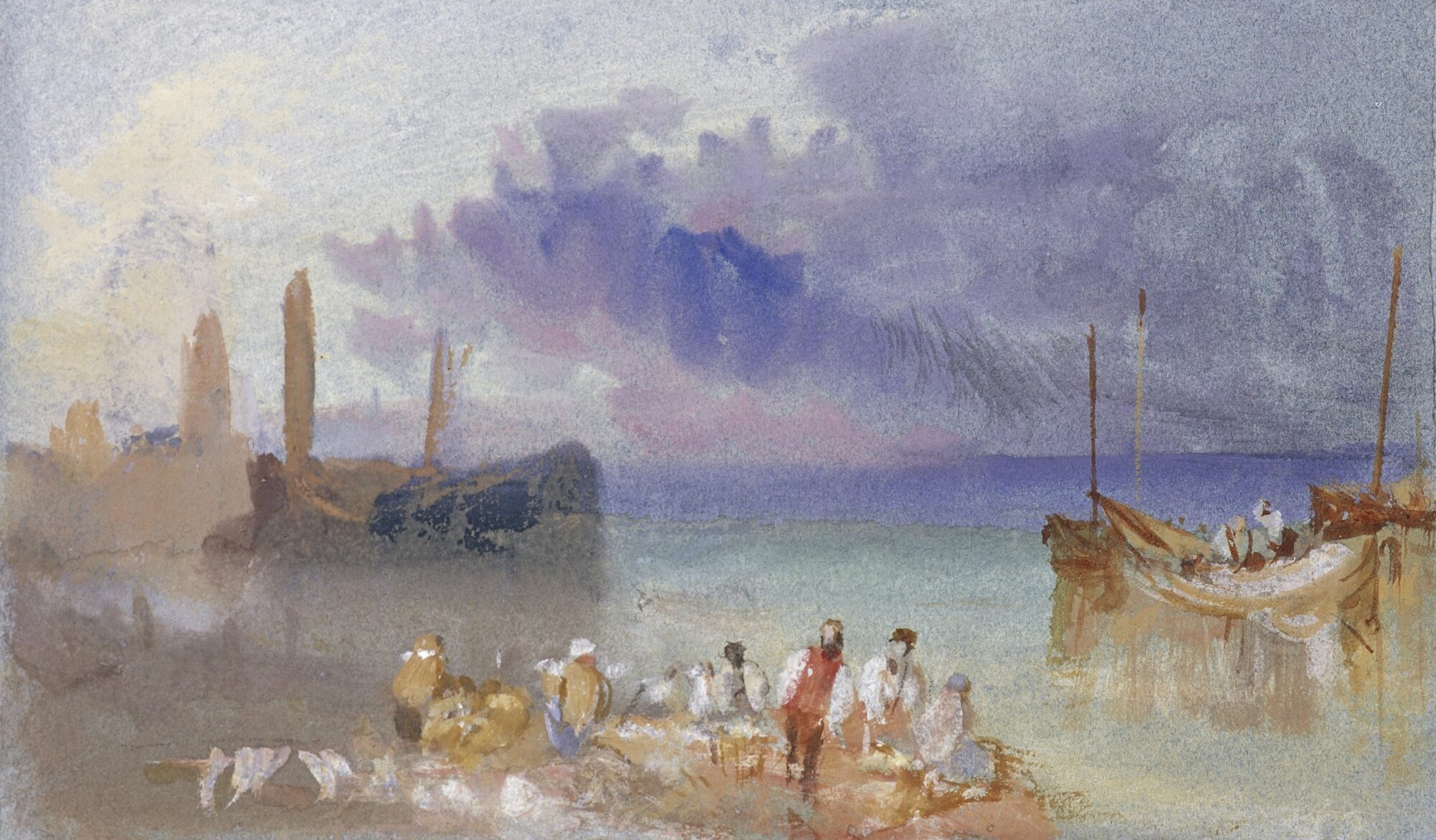 Turner painting called Harbour View on display at Edinburgh Royal Scottish Academy