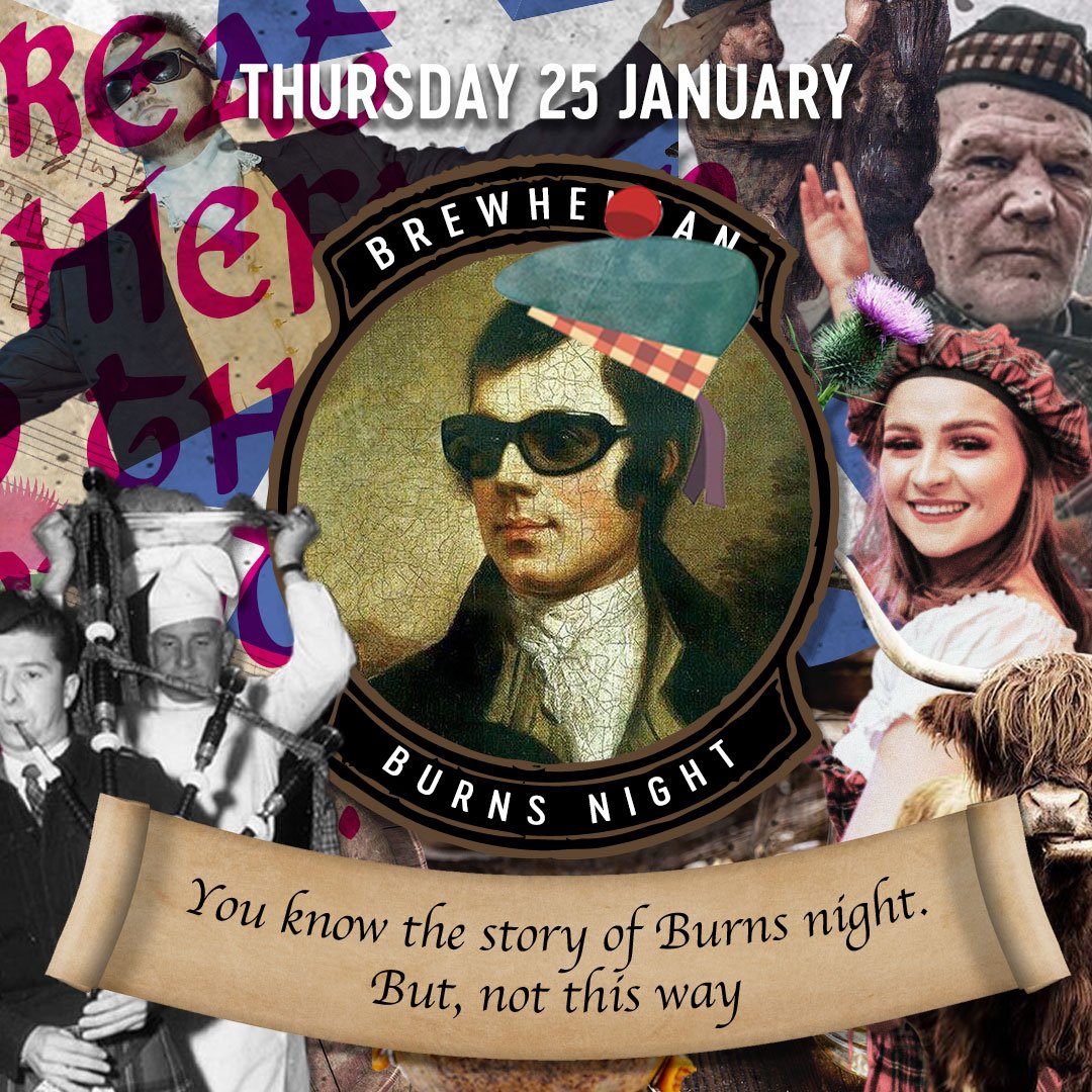 Poster for Brewhemia promoting Burns night