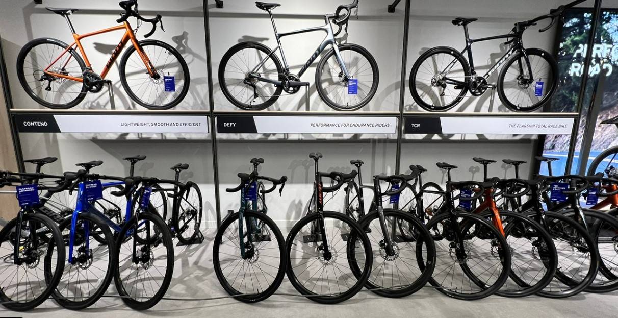 Giant bikes range at Edinburgh Bike Coop shop