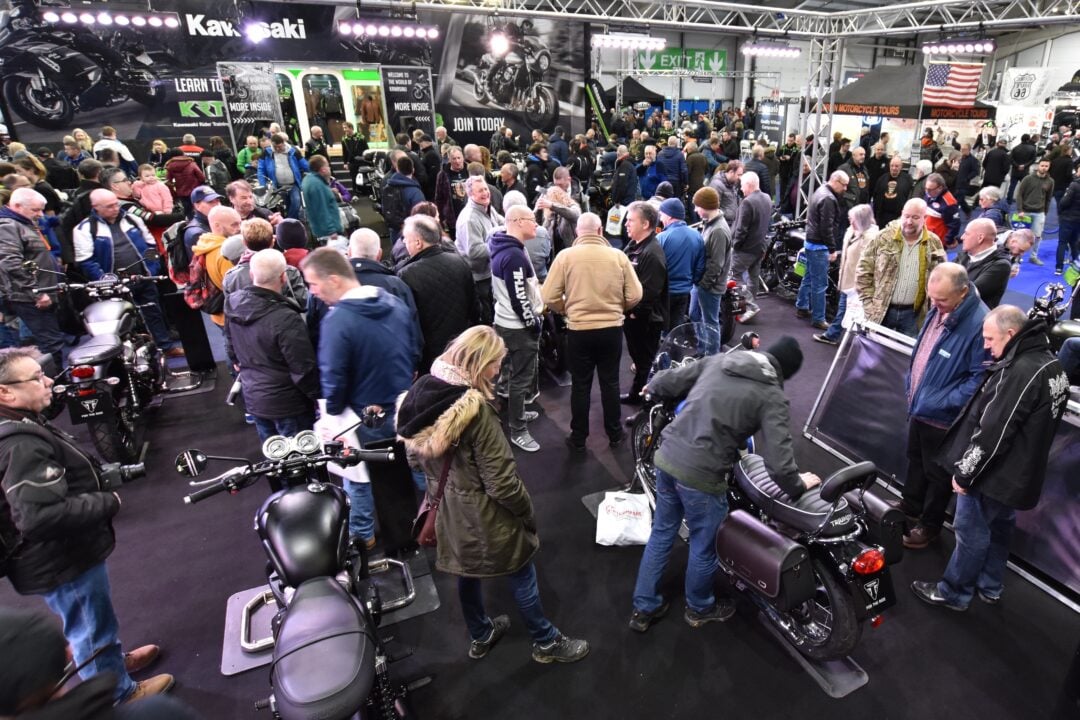 Exhibition stand at the Scottish Motorcycle show.