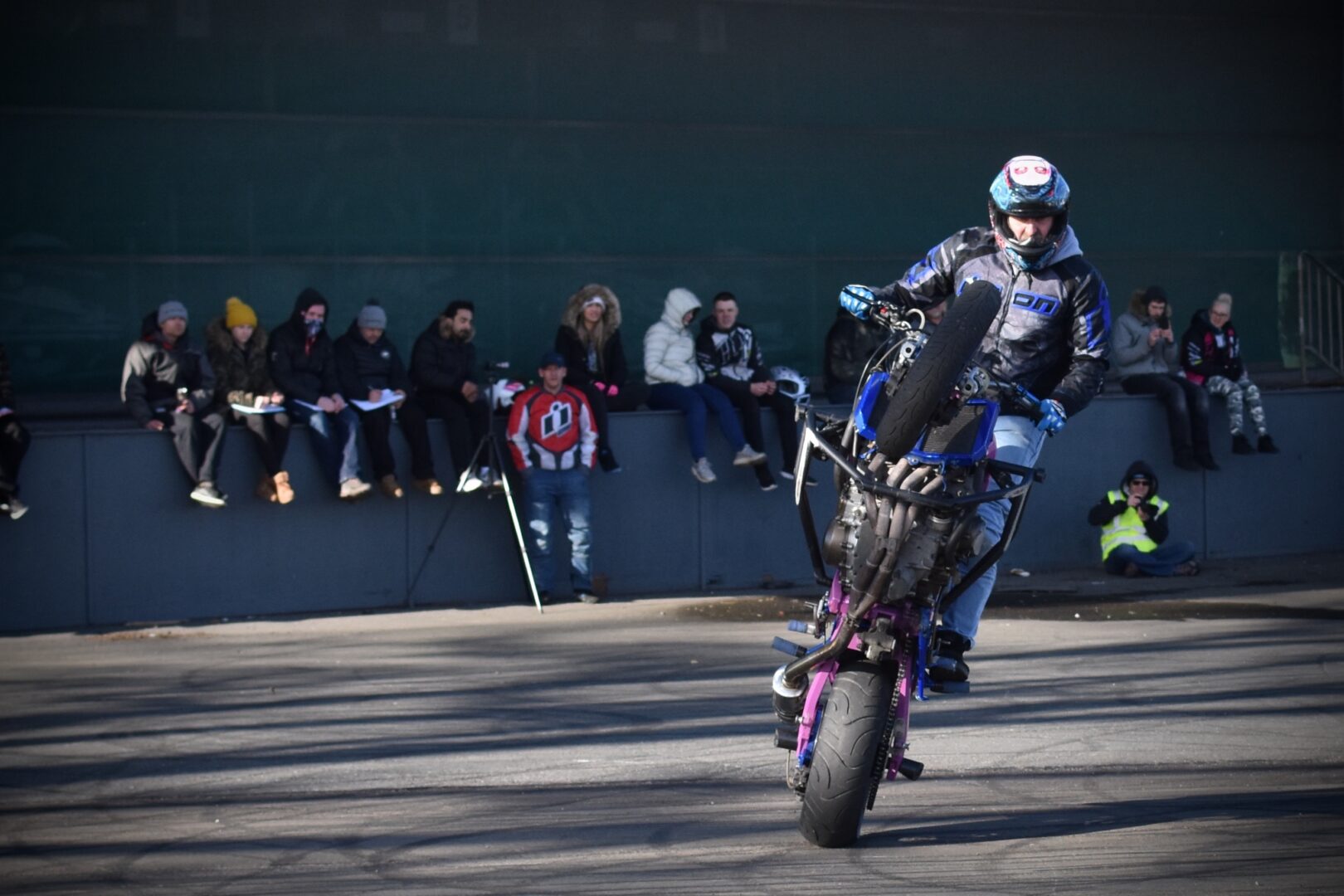 The freestyle stunt riding competition wowed the crowds