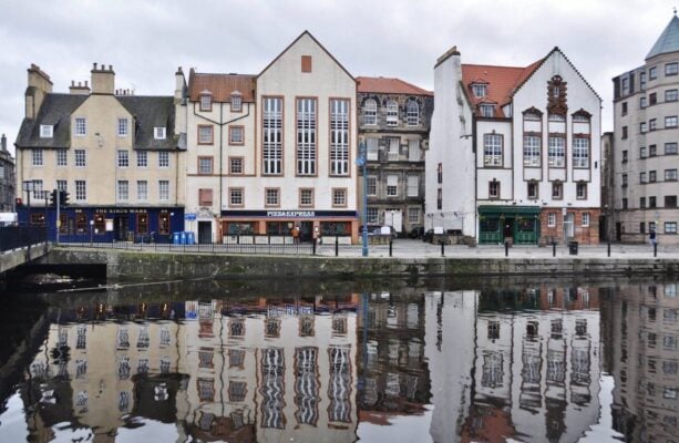 Image of Leith buildings and water