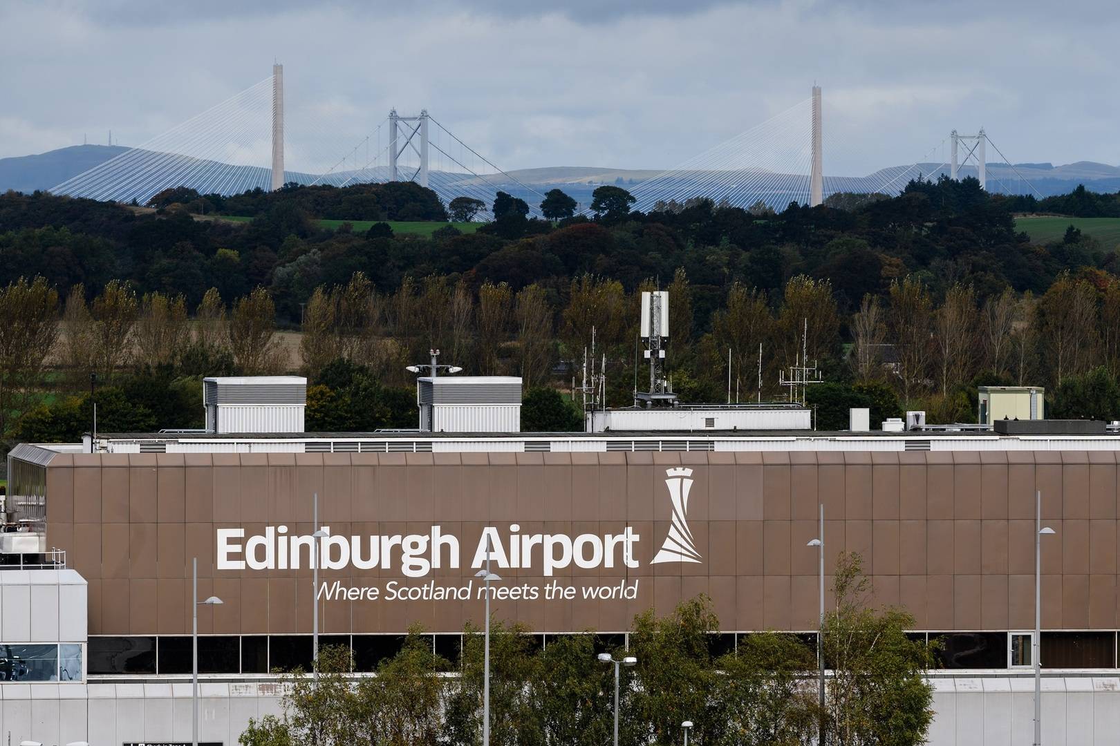 Edinburgh Airport with Bridges in background,©Edinburgh Airport
