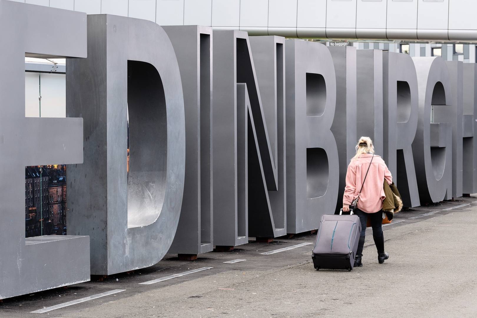 Edinburgh sign at Edinburgh Airport,©Edinburgh Airport