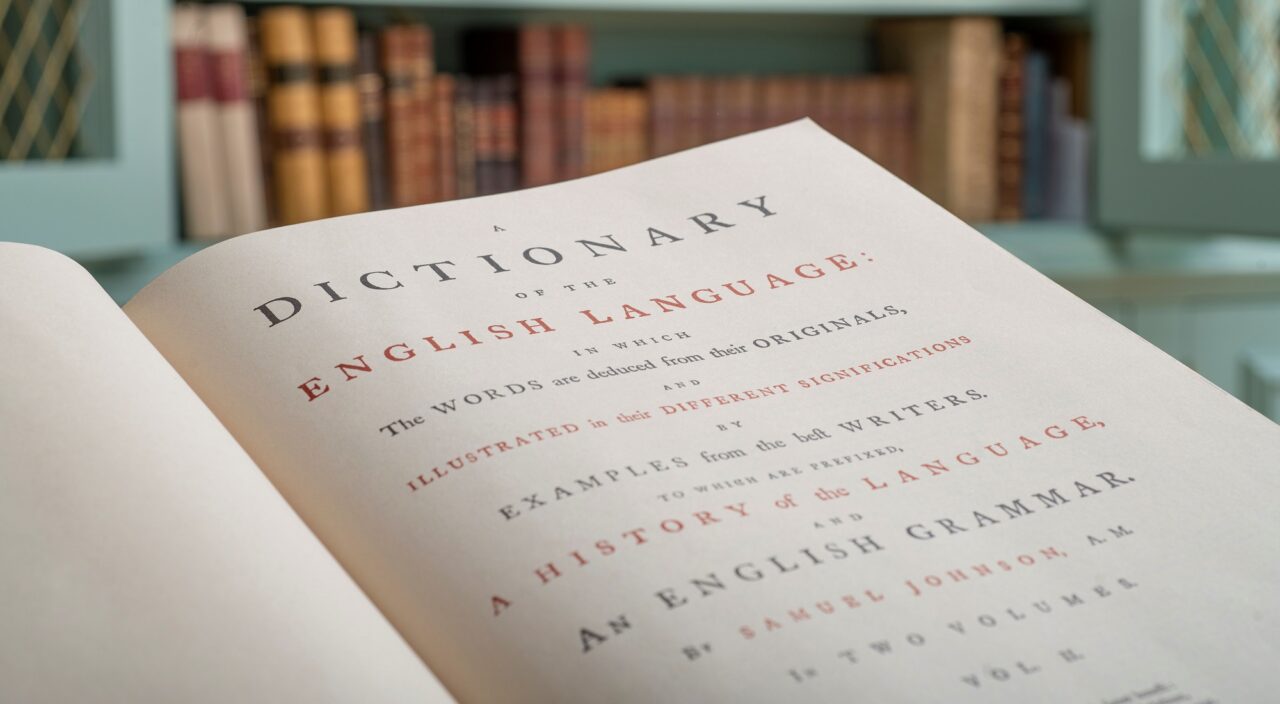 Dictionary in Panmure House