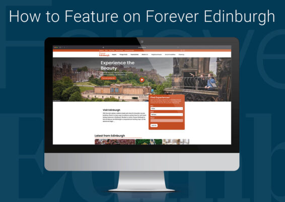 Poster showing many ways available to Feature on Forever Edinburgh website