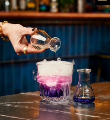 The Alchemist colour changing cocktail