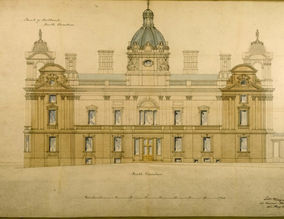 Bank of Scotland Head Office in the 1860s