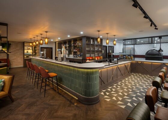 Bar area at Four Points by Sheraton Edinburgh