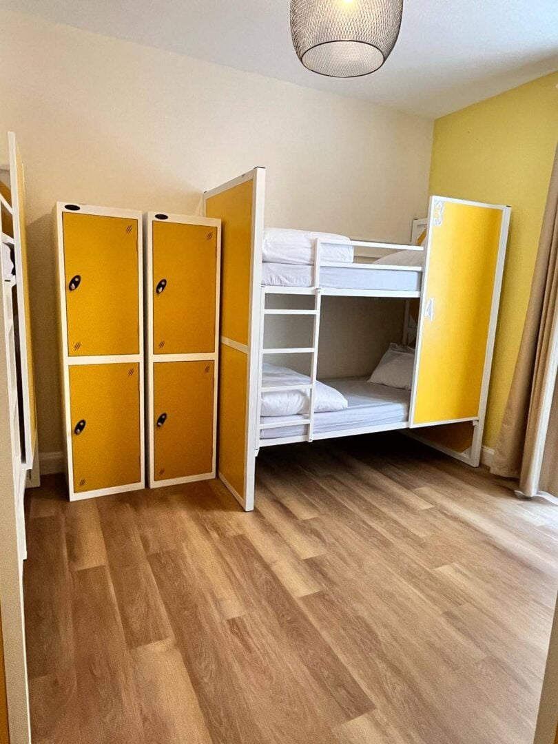 Bunkbeds and Lockers at Staysafe