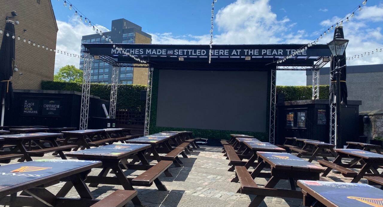 Big Screen for Sport at the Pear Tree